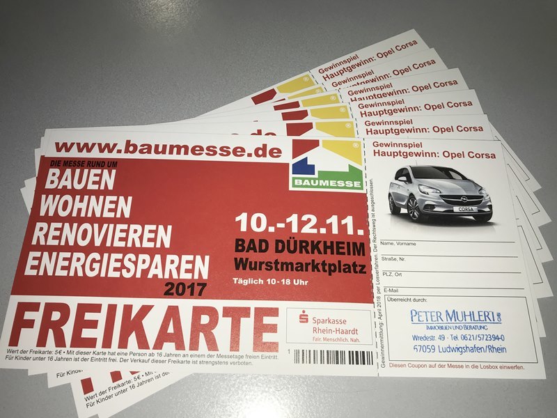 Freikarten für die Baumesse Bad Dürkheim 10-12.11.2017 